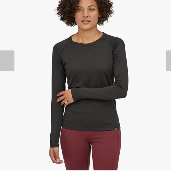 Patagonia Mid Weight Crewneck Capilene Base Layer Black Size Kids XXL - Picture 1 of 8